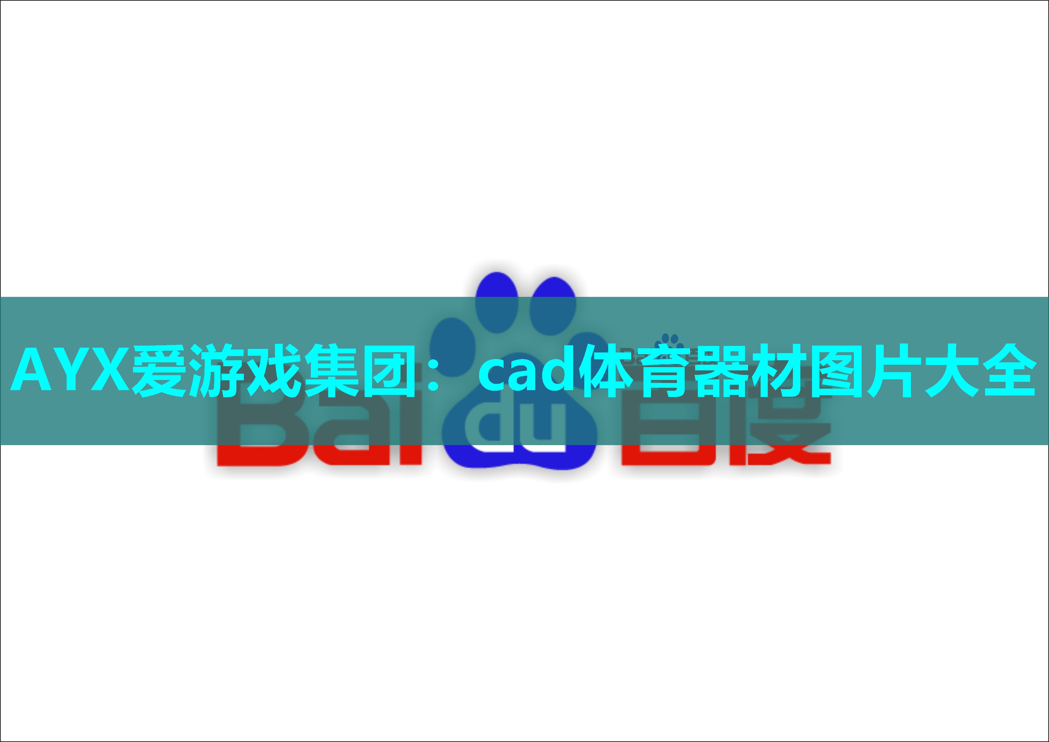 AYX爱游戏集团：cad体育器材图片大全