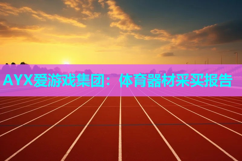 体育器材采买报告 体育器材采买报告