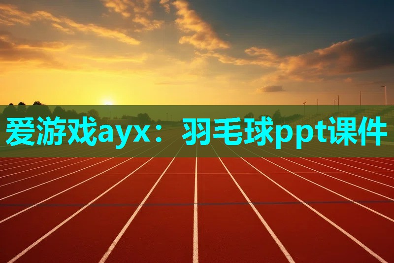 羽毛球ppt课件 羽毛球ppt课件