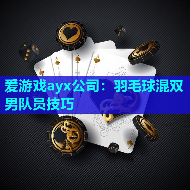 羽毛球混双男队员技巧 羽毛球混双男队员技巧